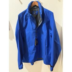 Polo RALPH LAUREN Men's Water-Resistant Hooded Jacket Color Blue XXL